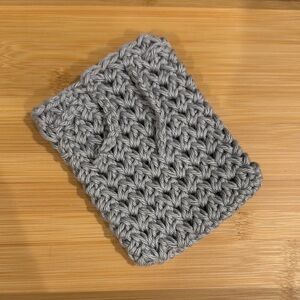 Gray Crochet Soap Saver